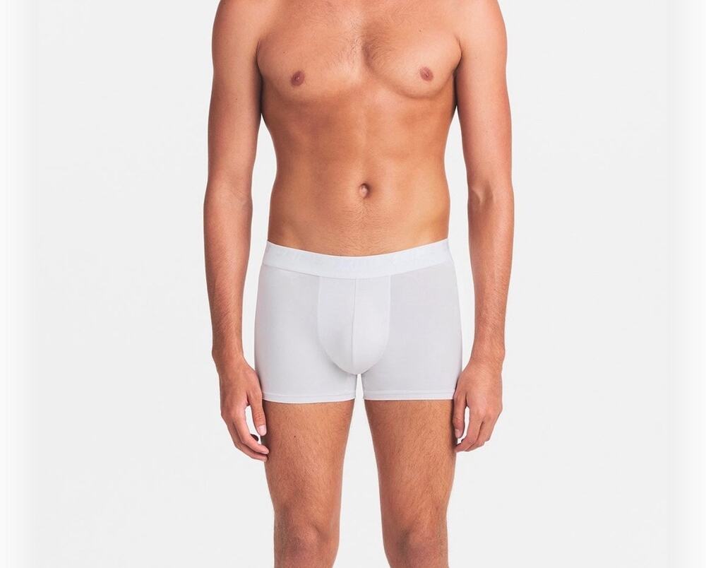 New men’s Skims 5” boxer briefs chalk white size XS
